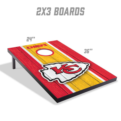 NFL Kansas City Chiefs 2' x 3' MDF Cornhole Set