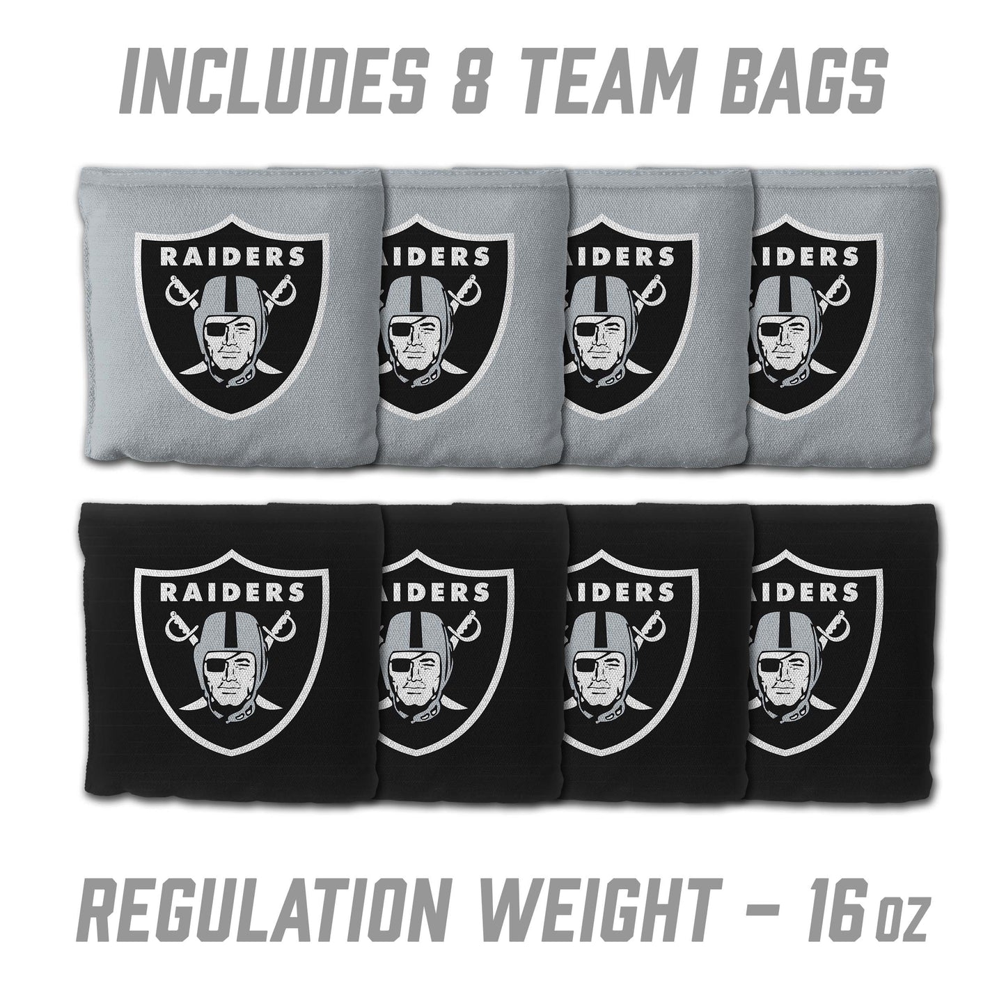NFL Las Vegas Raiders 2' x 3' MDF Cornhole Set
