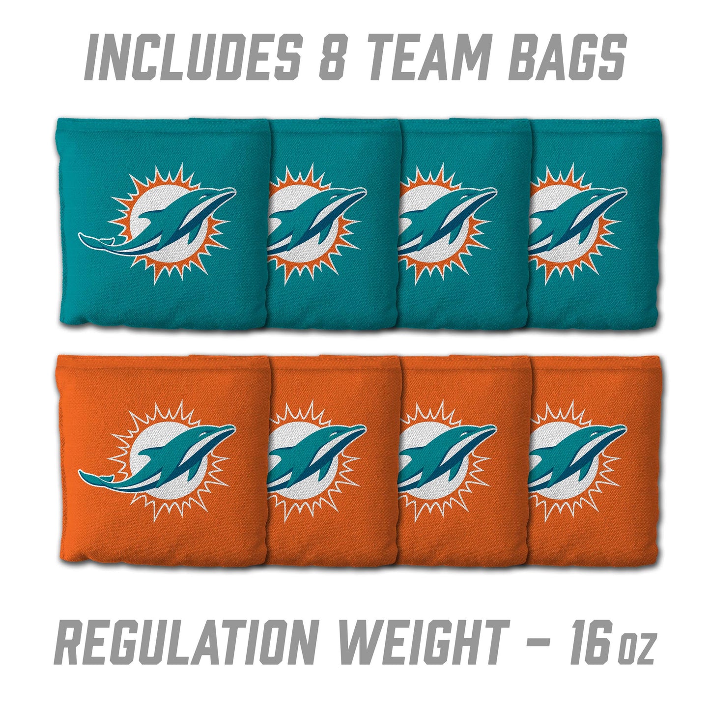NFL Miami Dolphins 2' x 3' MDF Cornhole Set