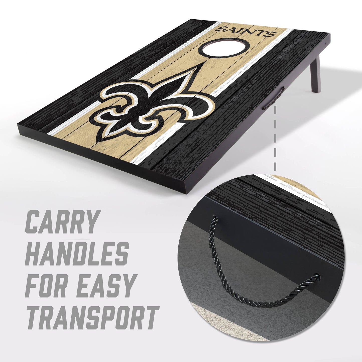 NFL New Orleans Saints 2' x 3' MDF Cornhole Set