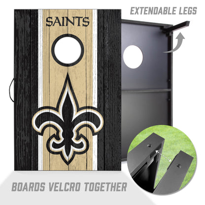 NFL New Orleans Saints 2' x 3' MDF Cornhole Set