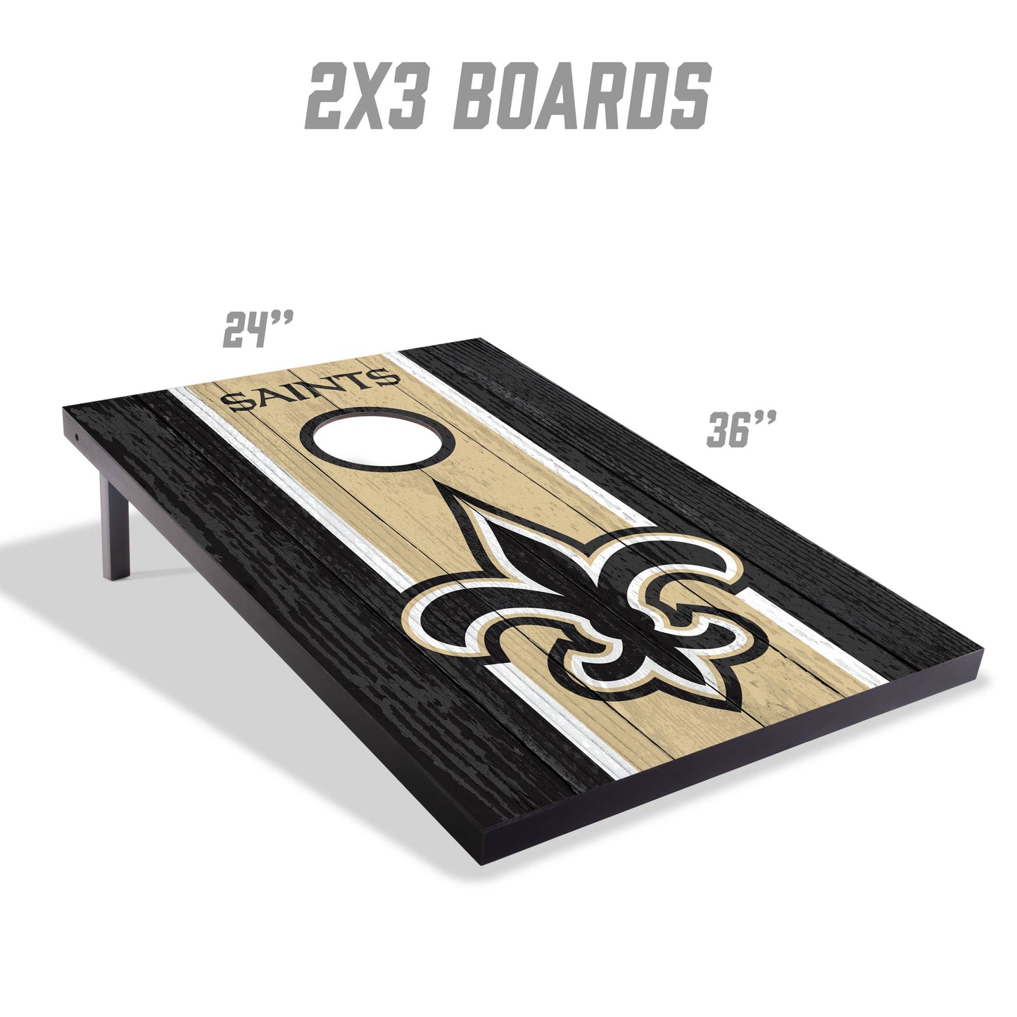 NFL New Orleans Saints 2' x 3' MDF Cornhole Set