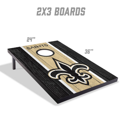 NFL New Orleans Saints 2' x 3' MDF Cornhole Set