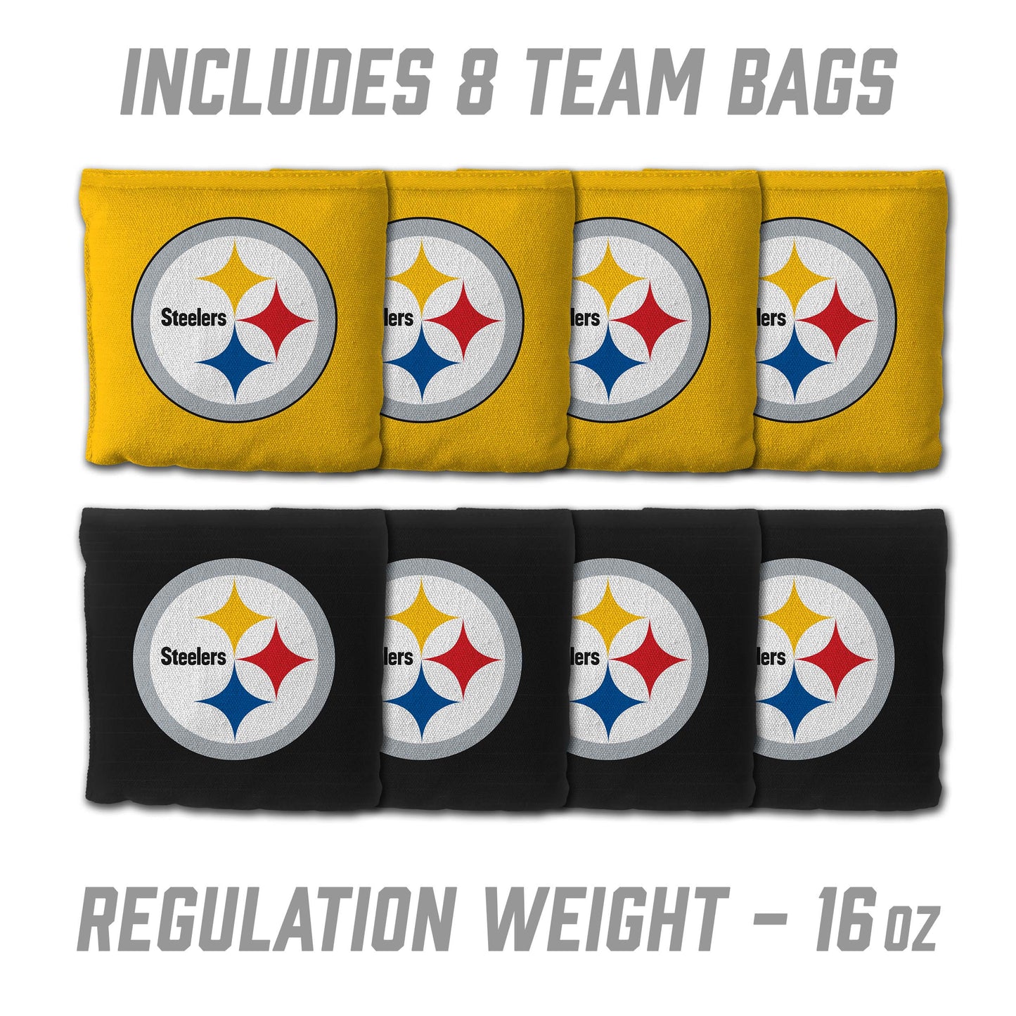 NFL Pittsburgh Steelers 2' x 3' MDF Cornhole Set