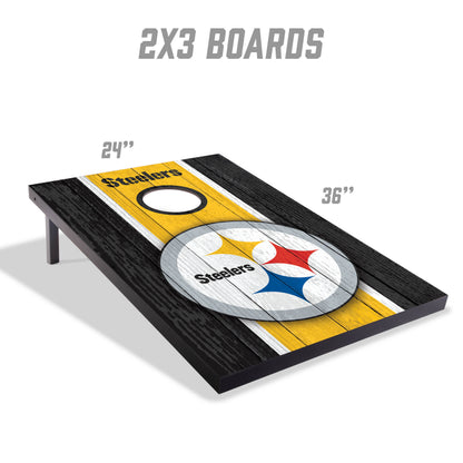 NFL Pittsburgh Steelers 2' x 3' MDF Cornhole Set