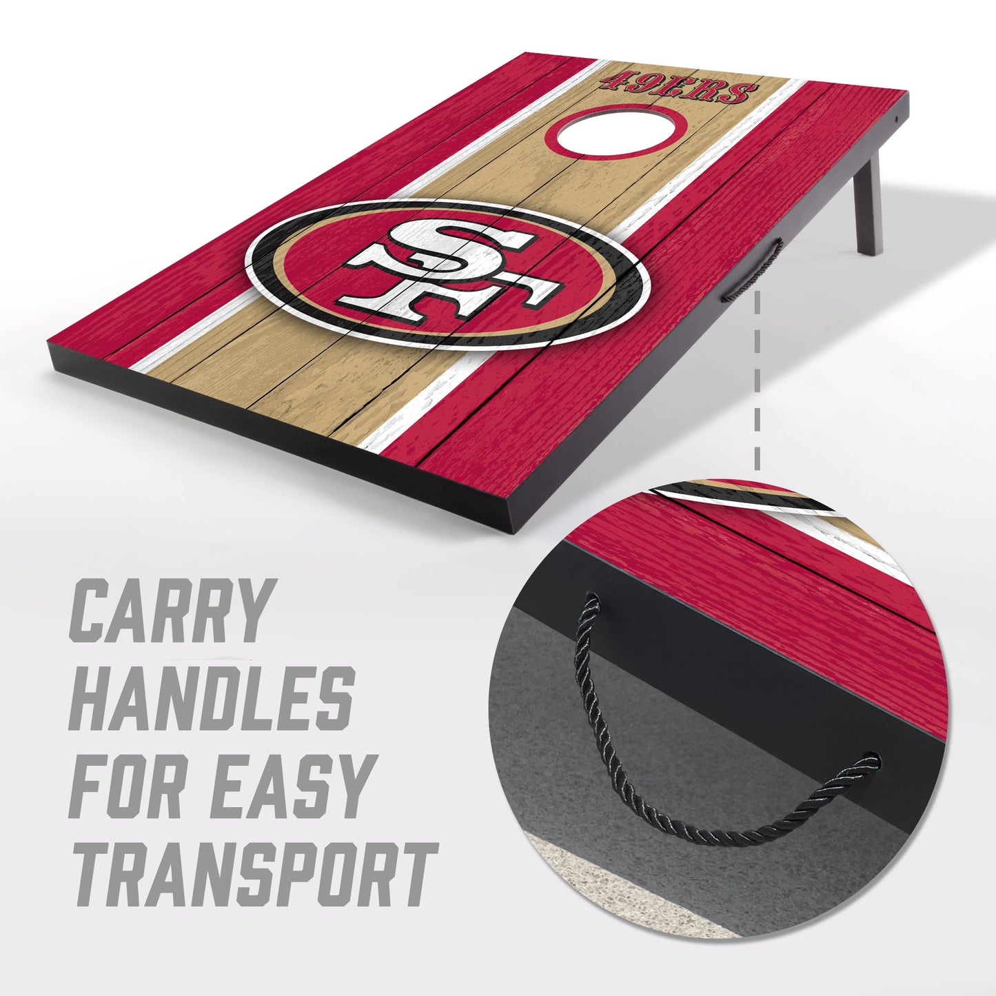 NFL San Francisco 49ers 2' x 3' MDF Cornhole Set