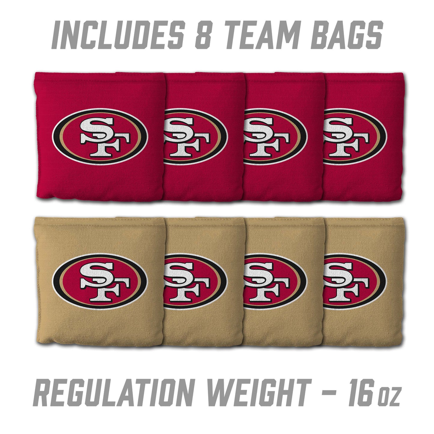 NFL San Francisco 49ers 2' x 3' MDF Cornhole Set