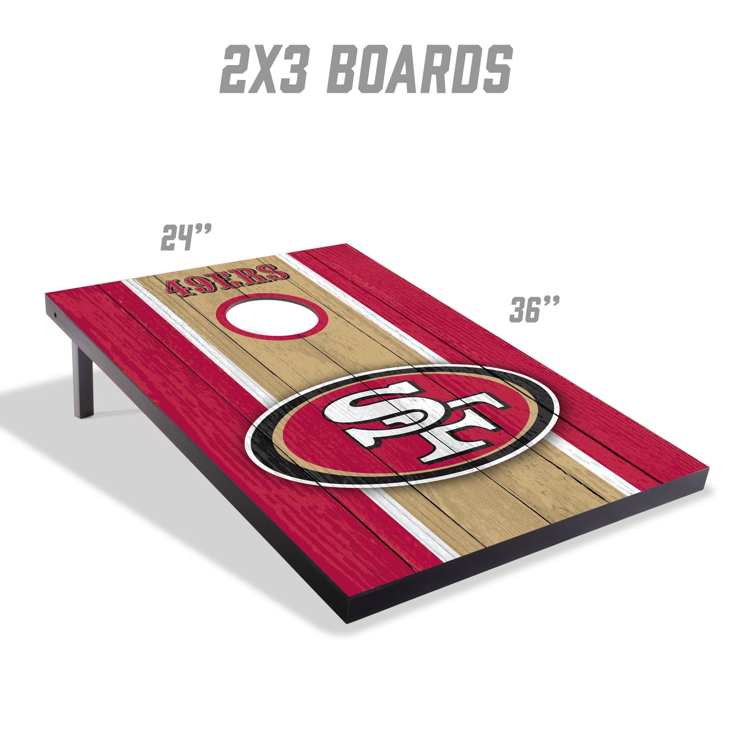 NFL San Francisco 49ers 2' x 3' MDF Cornhole Set