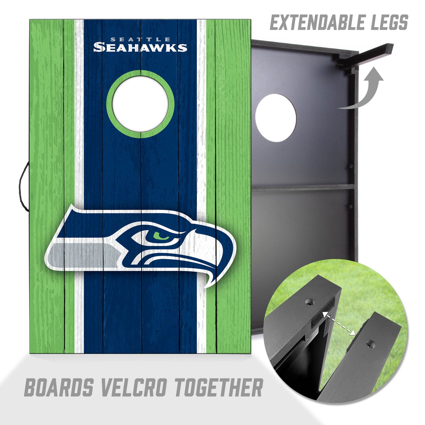 NFL Seattle Seahawks 2' x 3' MDF Cornhole Set