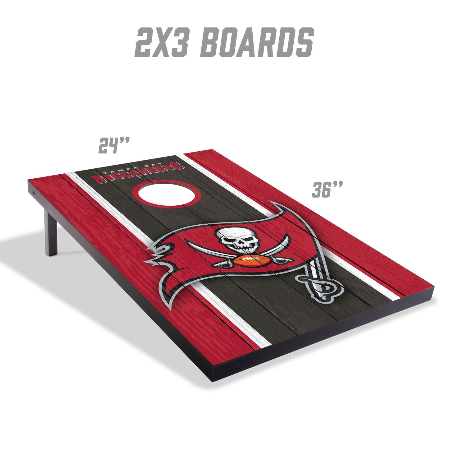 NFL Tampa Bay Buccaneers 2' x 3' MDF Cornhole Set