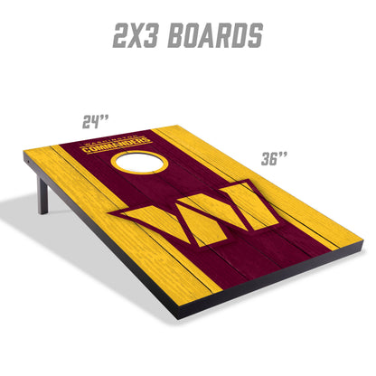 NFL Washington Commanders 2' x 3' MDF Cornhole Set