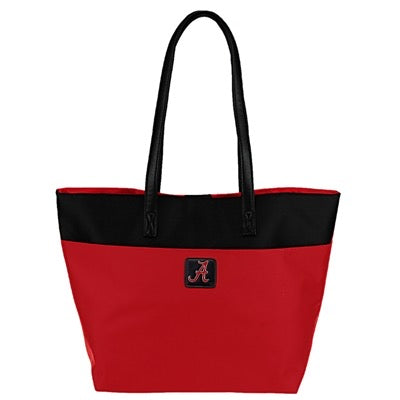 Phyllis Handbag 9176 ALABAMA with a logo on the lower left corner, featuring black handles and a black upper section.