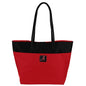 Phyllis Handbag 9176 ALABAMA with a logo on the lower left corner, featuring black handles and a black upper section.