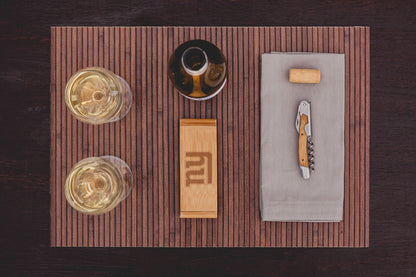 New York Giants - Elan Deluxe Corkscrew In Bamboo Box