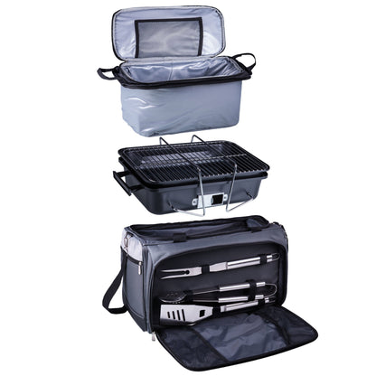 West Virginia Mountaineers - Buccaneer Portable Charcoal Grill & Cooler Tote