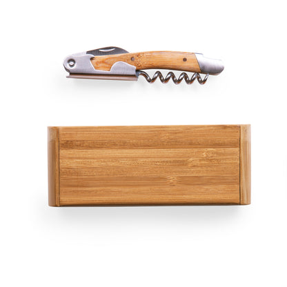 Washington Commanders - Elan Deluxe Corkscrew In Bamboo Box