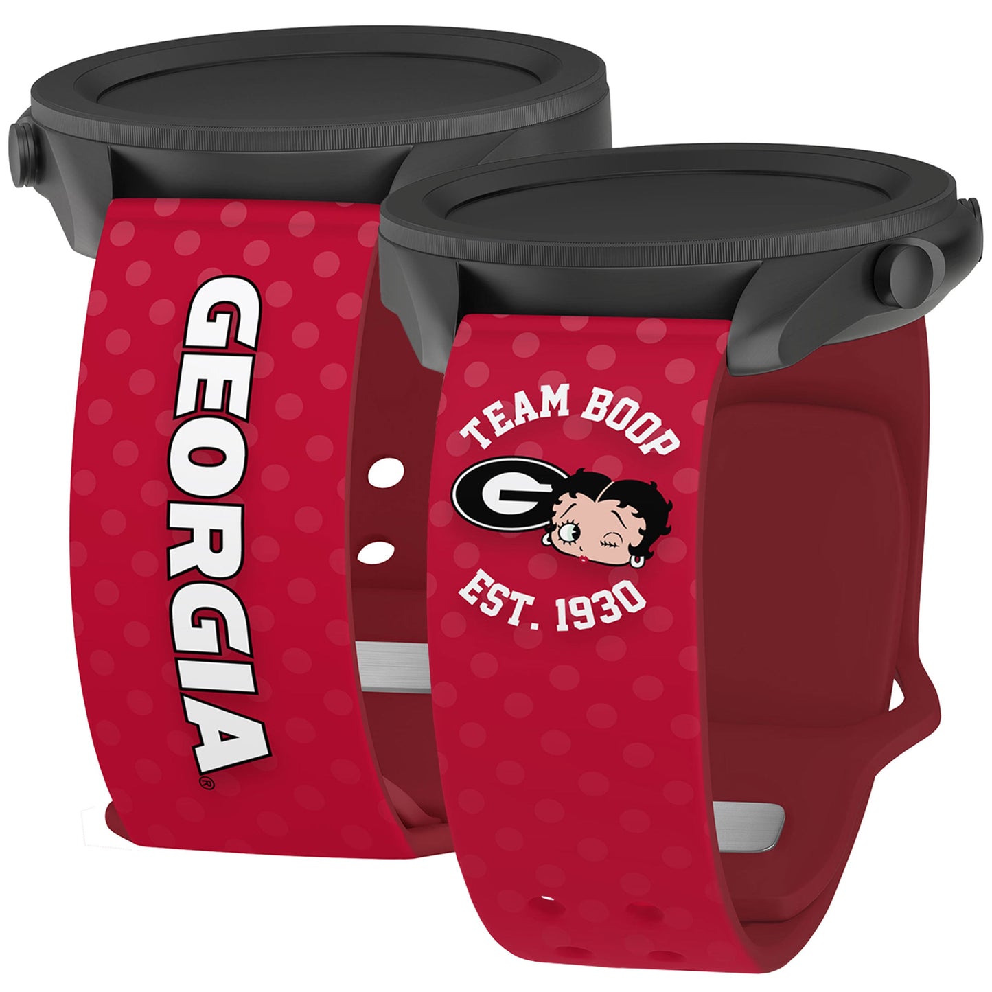 Georgia Bulldogs X Betty Boop HD  Watchband for Samsung, Garmin, Fossil, and More