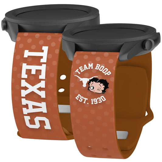 Texas Longhorns X Betty Boop HD  Watchband for Samsung, Garmin, Fossil, and More