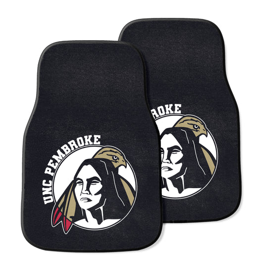 North Carolina Pembroke 2-pc Carpet Car Mat Set