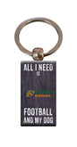 Florida A&M All I Need is Football and My Dog Keychain