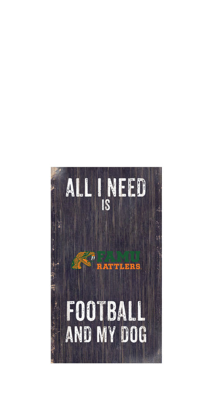Florida A&M All I Need is Football and My Dog Keychain