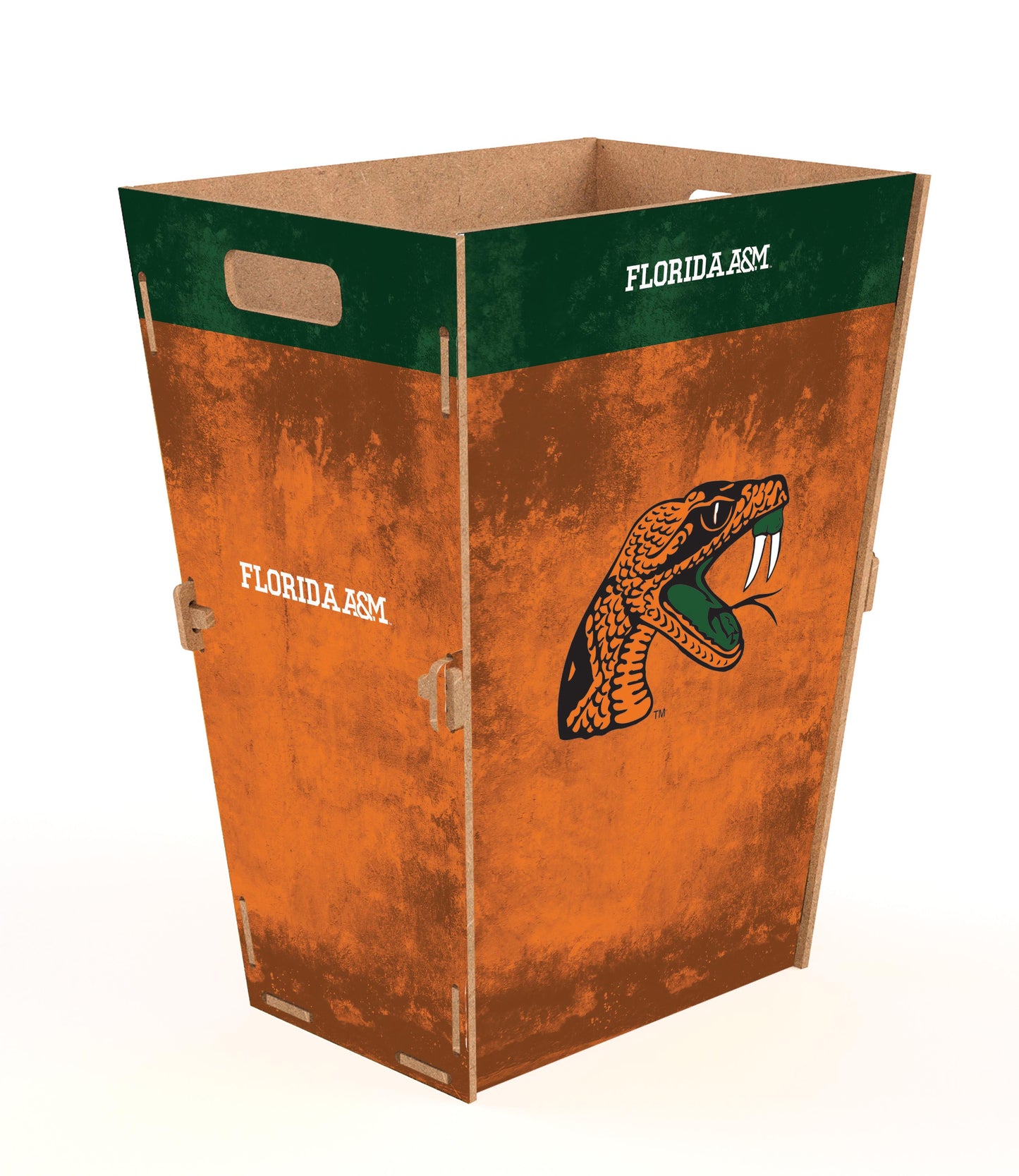 Florida A&M Team Color Trash Bin Large