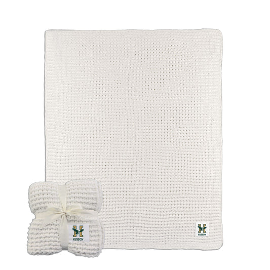 Husson University Cable Knit Throw 50x60