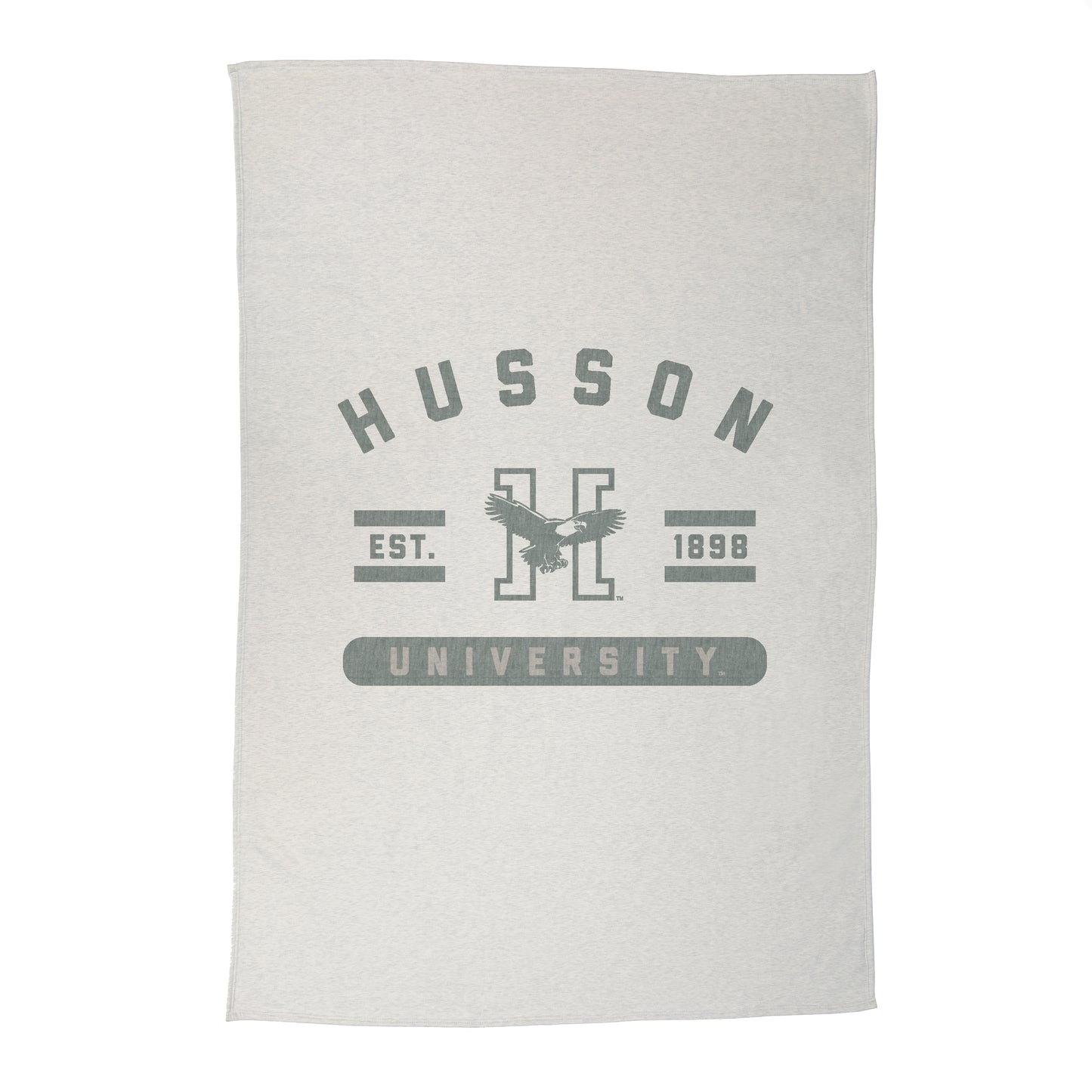Husson University Sublimated Sweatshirt Blanket