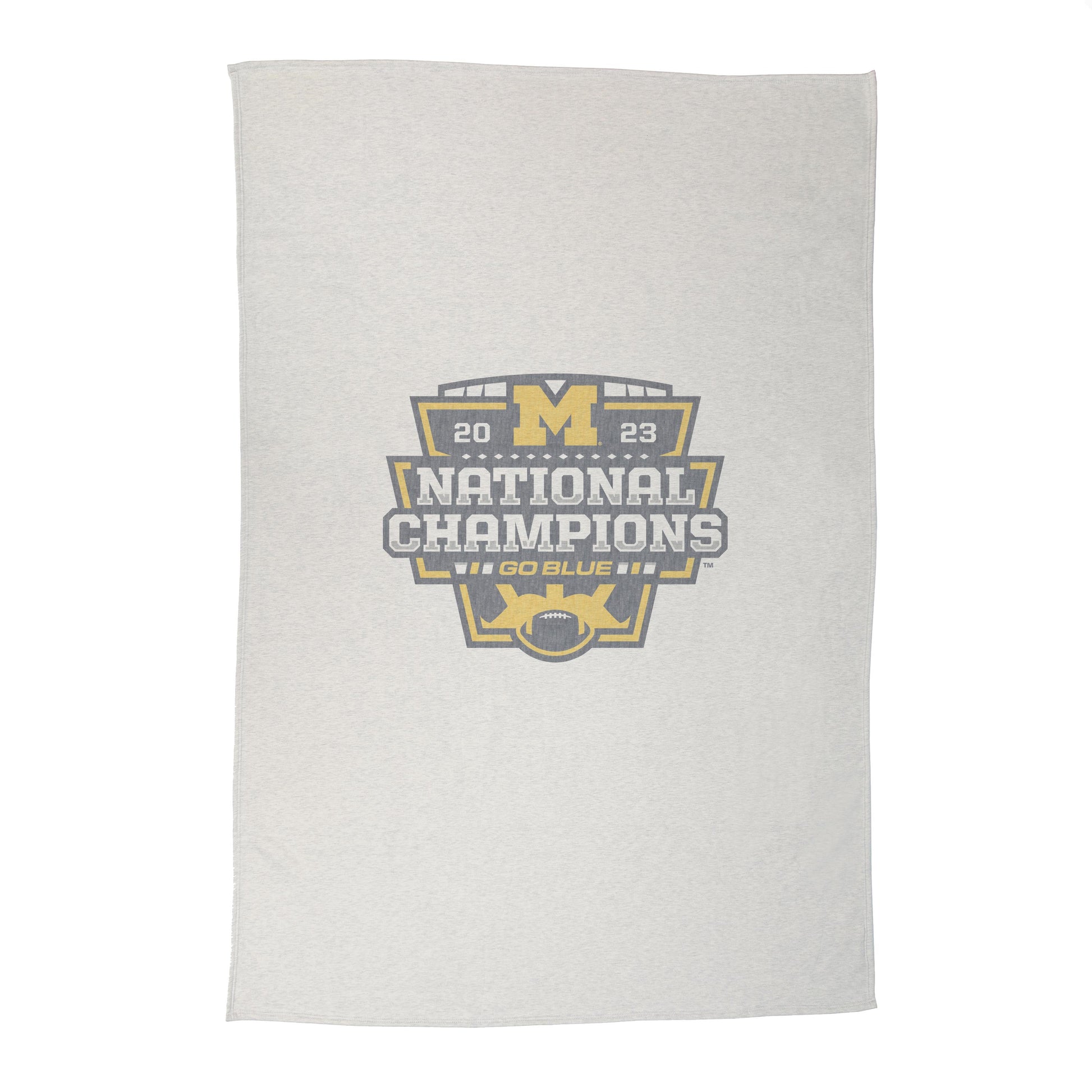 Michigan 2023 CFP National Champions Sublimated Sweatshirt Blanket