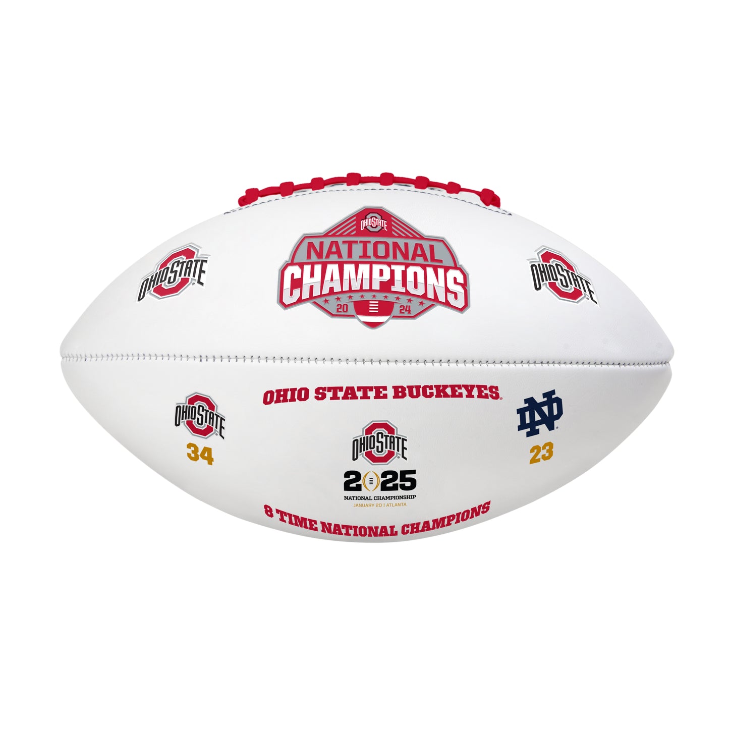 Ohio State 2024 National Champions Debossed Autograph Football