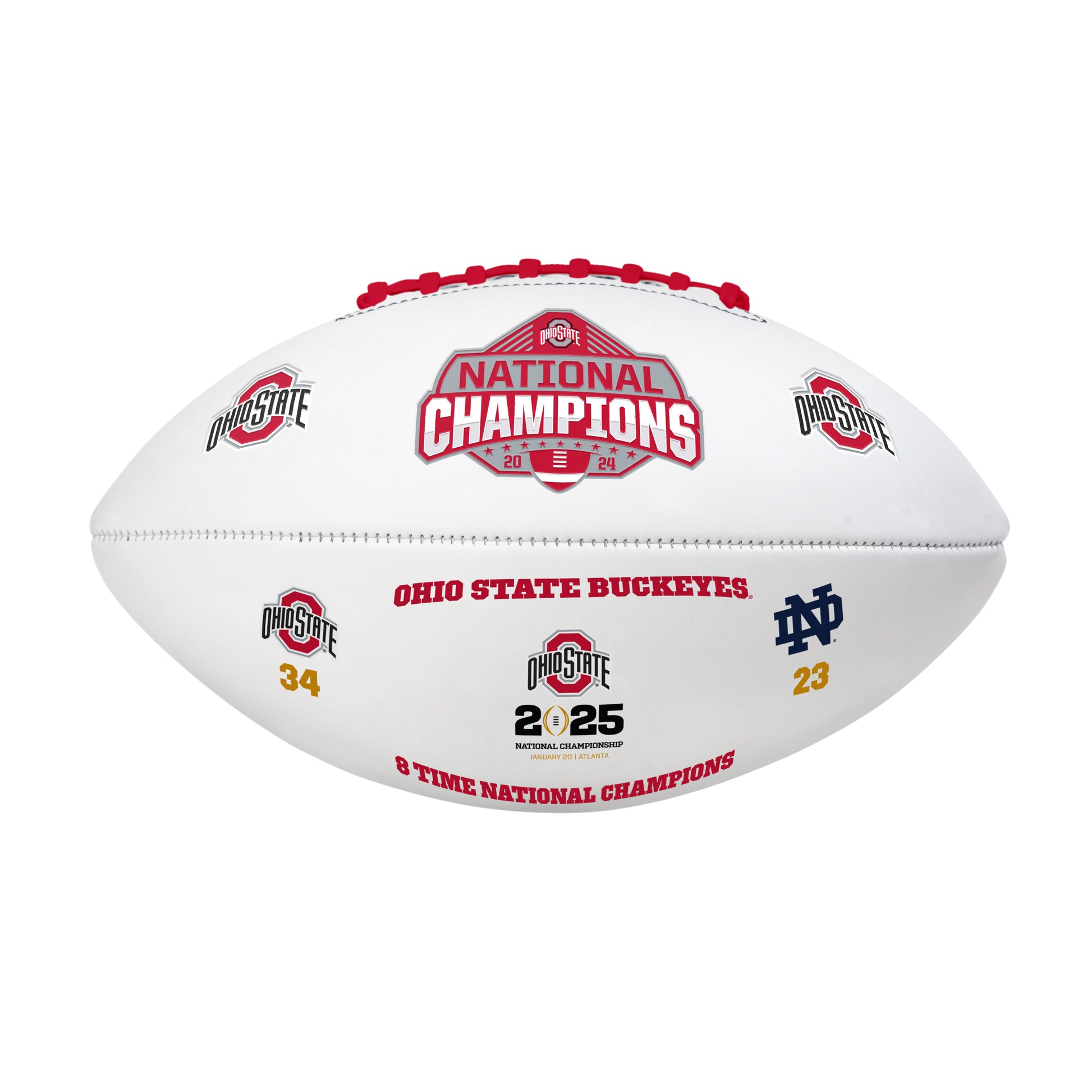 Ohio State 2024 National Champions Debossed Autograph Football
