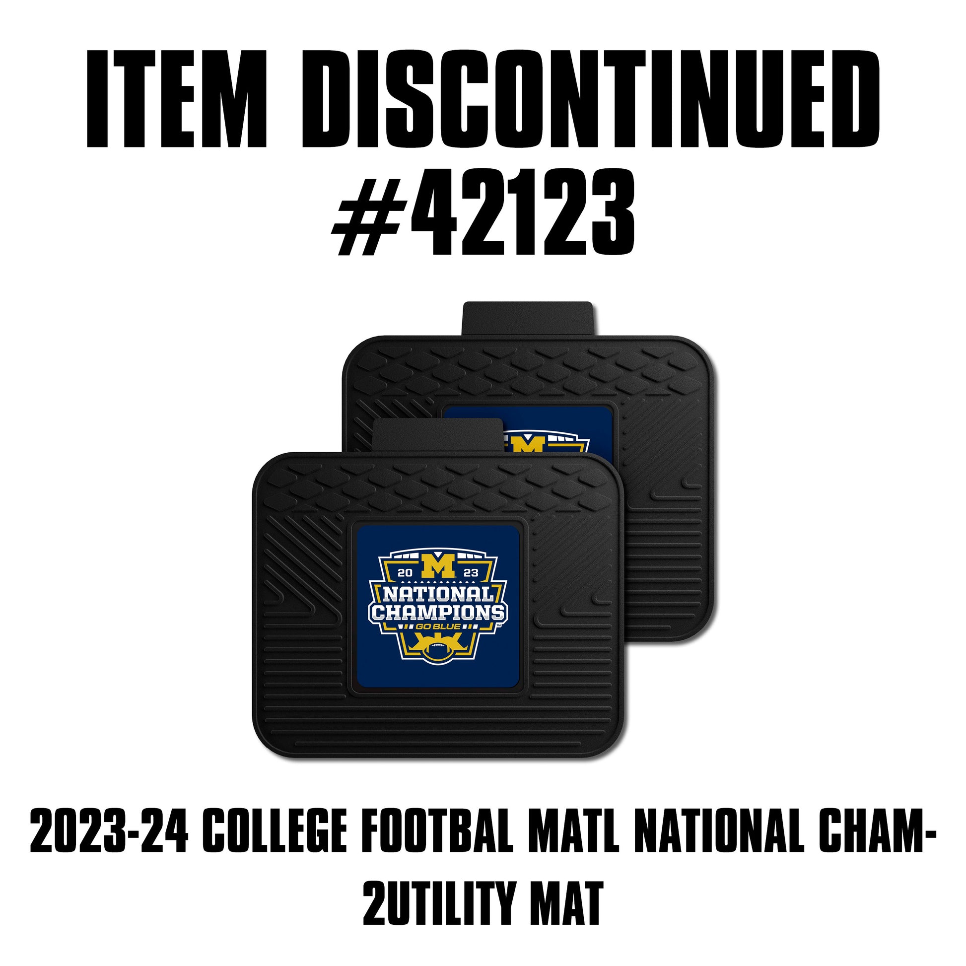 DISCONTINUED 2023 National Championship 2 Utility Mats