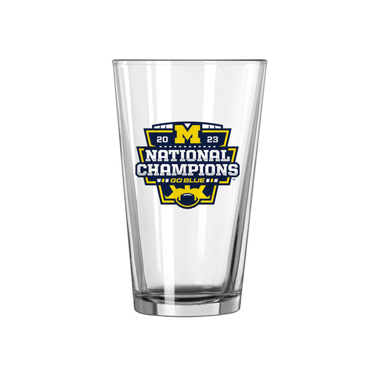 Michigan 2023 CFP National Champions 16oz Repeat Pint Glass