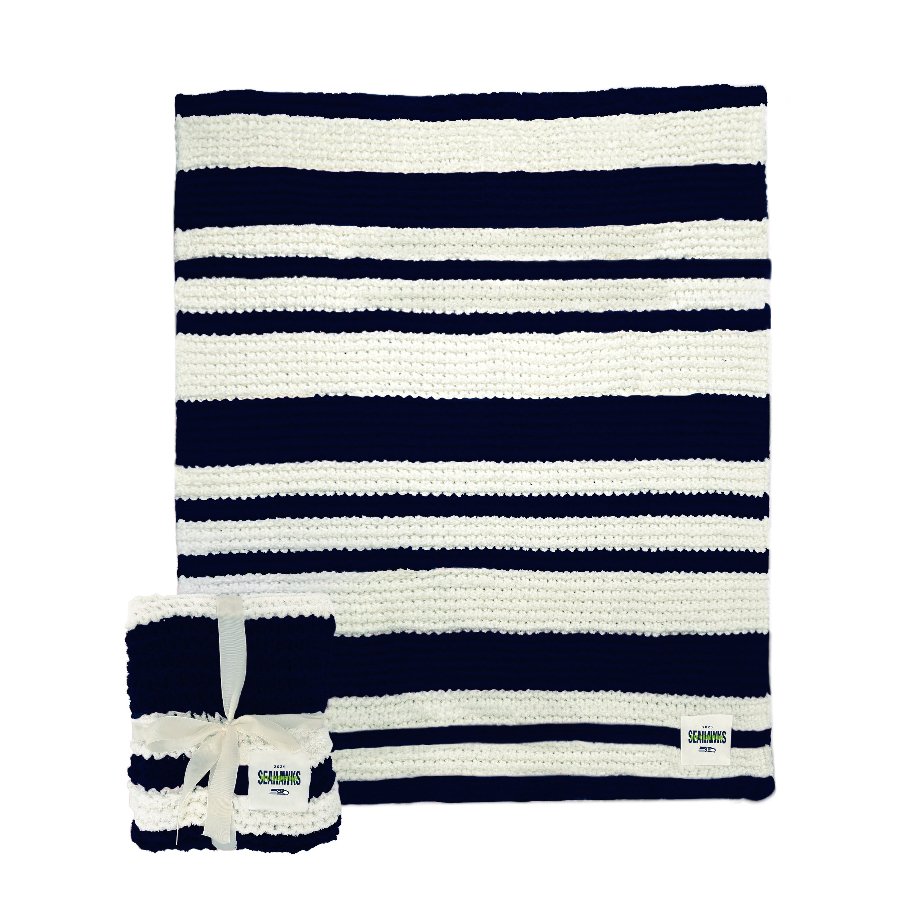 Seattle Seahawks 2026 NFC Champions Cable Knit Throw – Comfort 4U