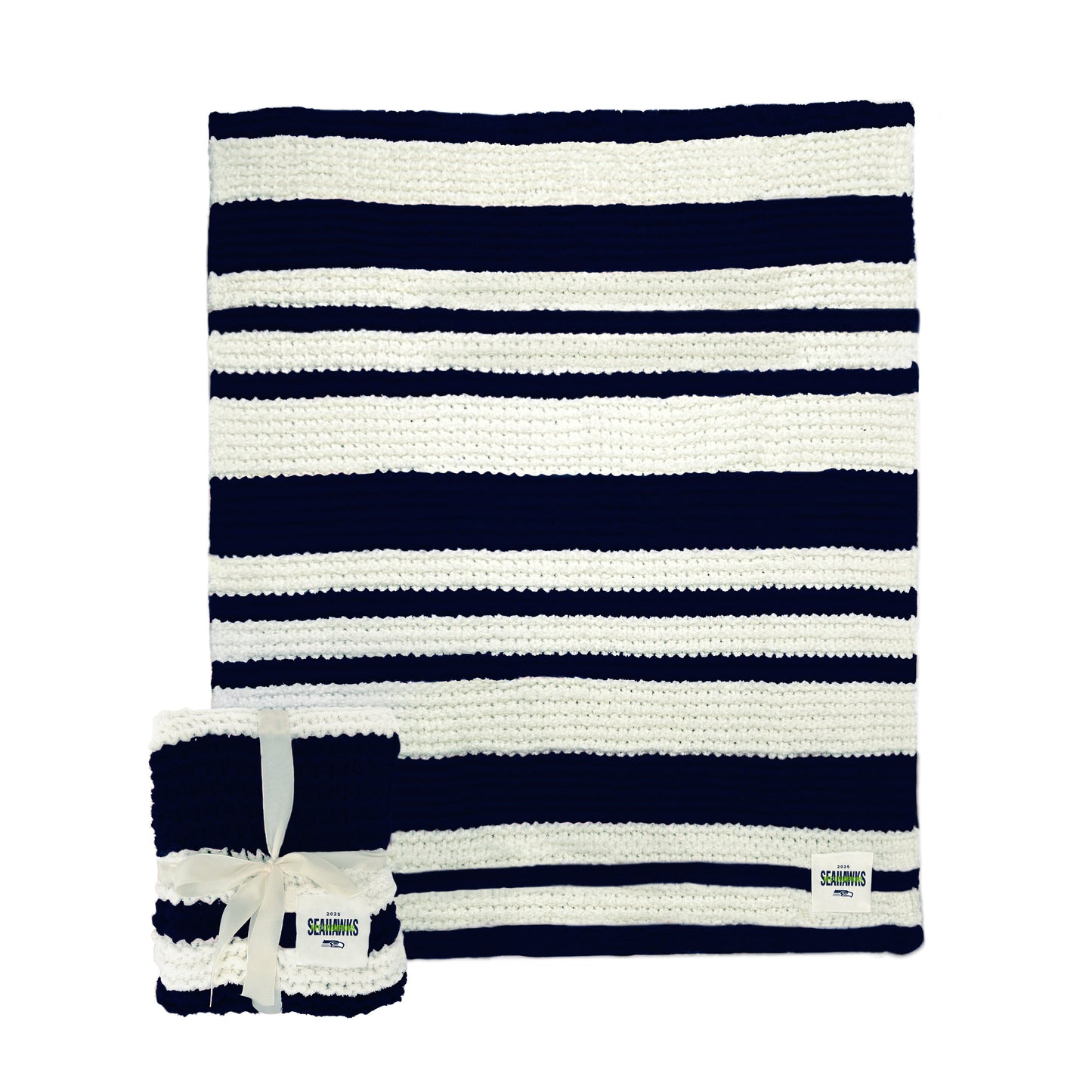 Seattle Seahawks 2026 NFC Champions Cable Knit Throw