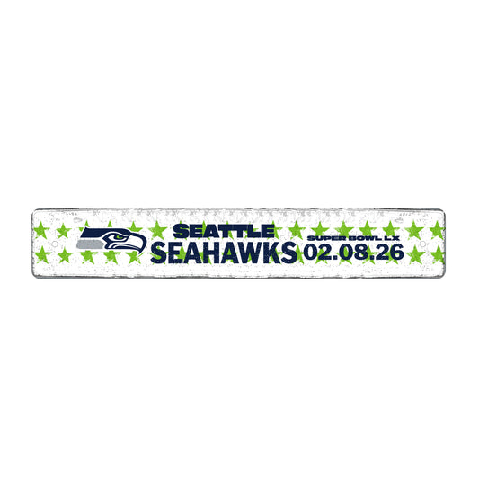 Seattle Seahawks 2026 Super Bowl Bound Metal Street Sign