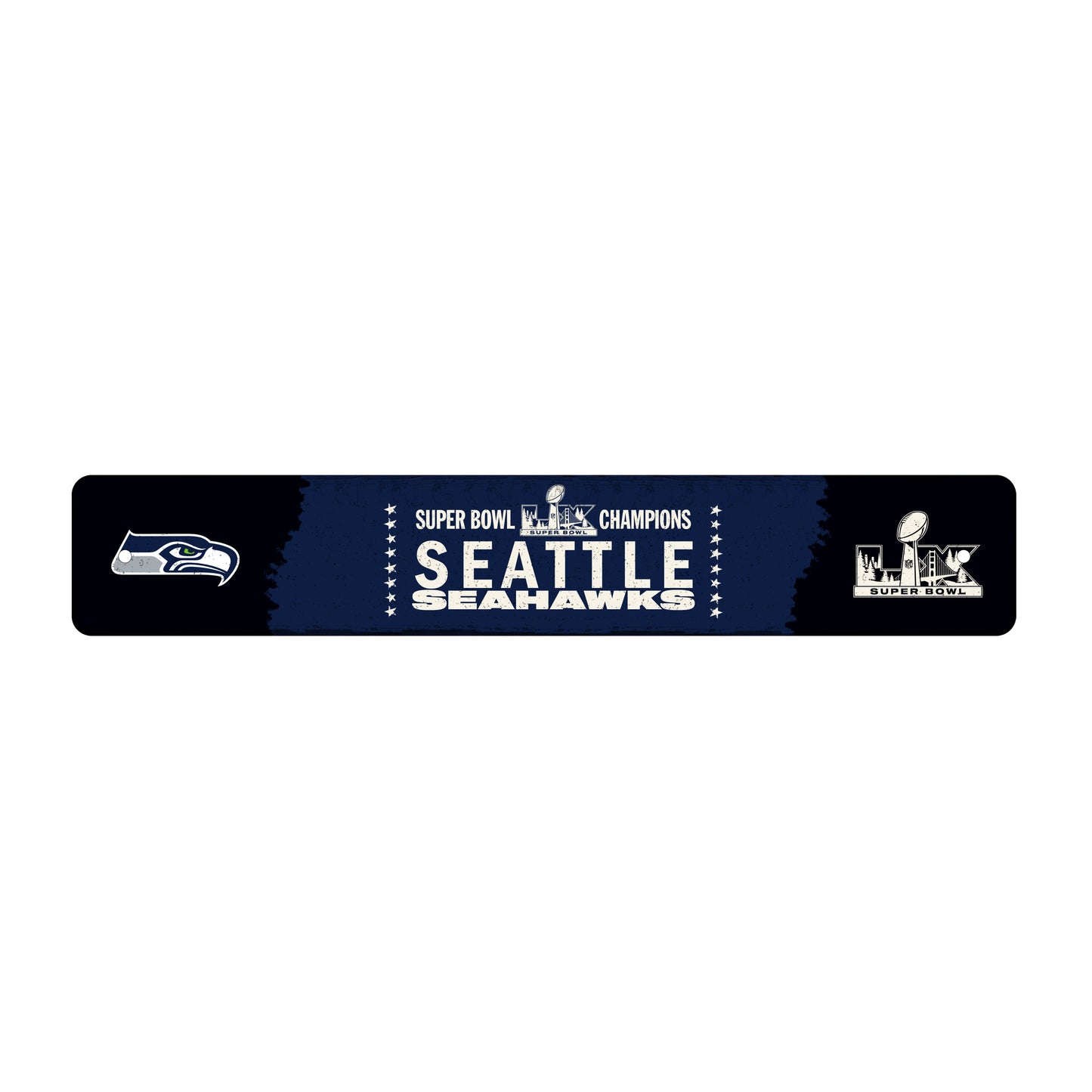 Seattle Seahawks 2026 Super Bowl Champions Metal Street Sign