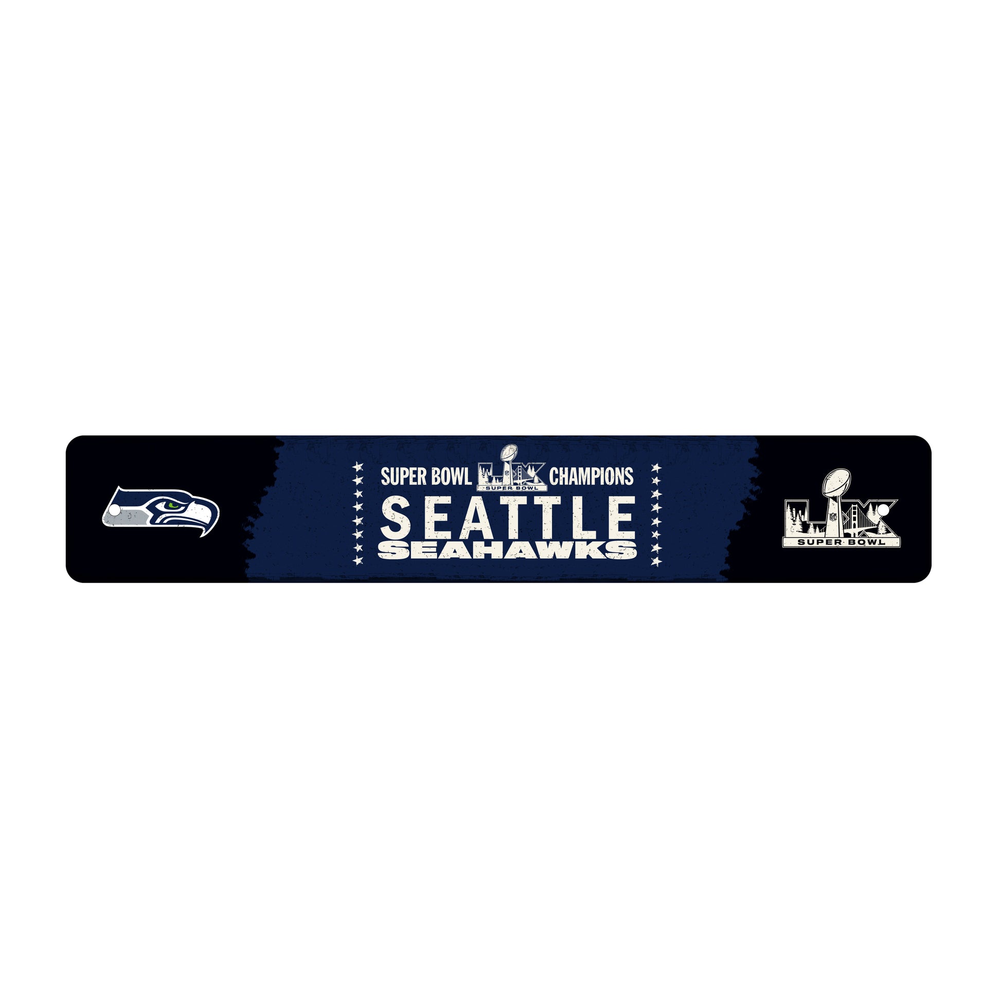 Seattle Seahawks 2026 Super Bowl Champions Metal Street Sign