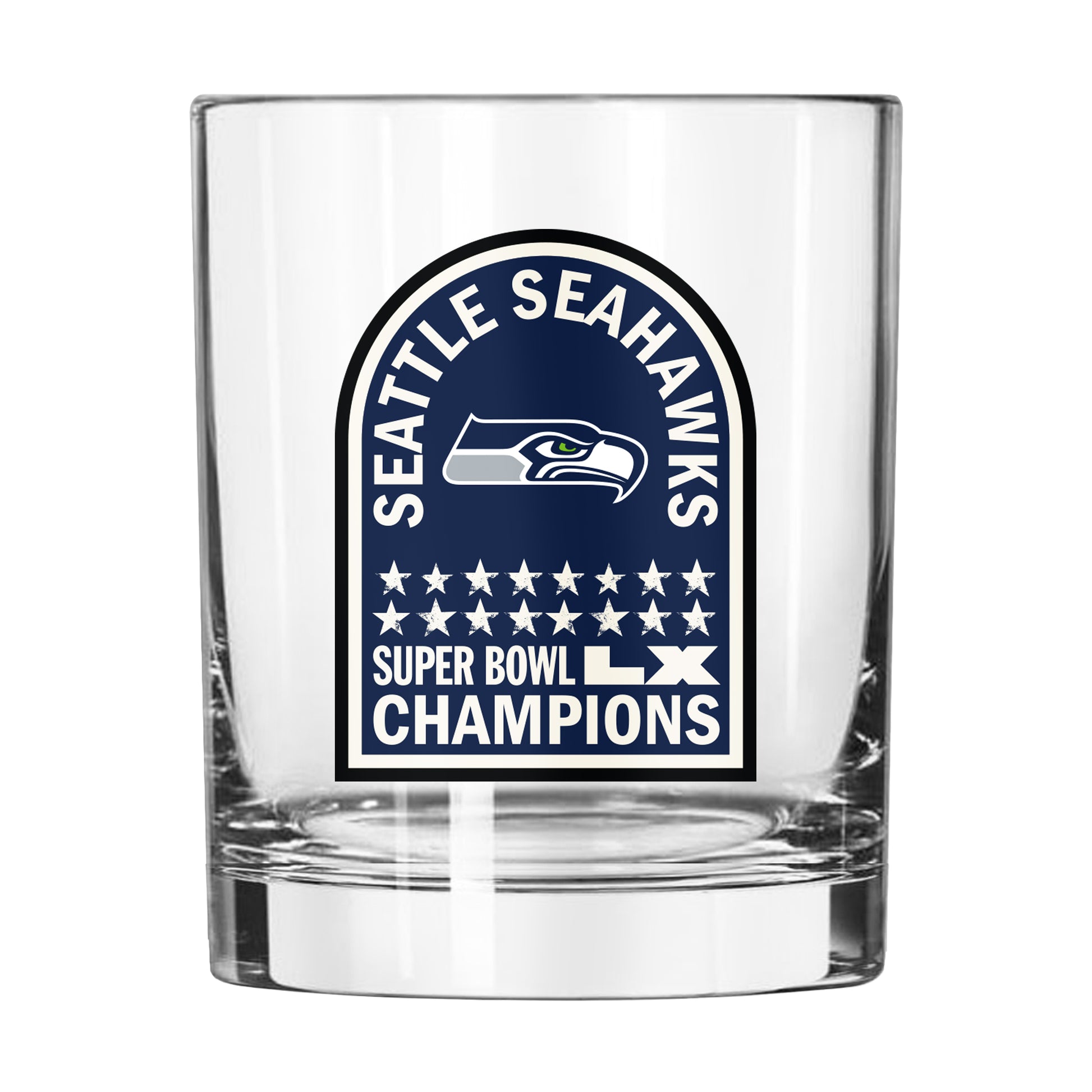 Seattle Seahawks 2026 Super Bowl Champions 14oz Rocks Glass