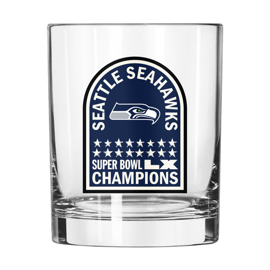 Seattle Seahawks 2026 Super Bowl Champions 14oz Rocks Glass