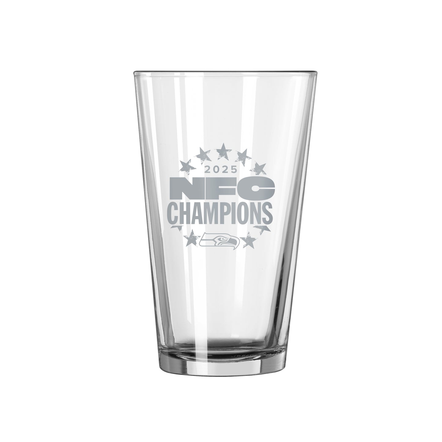 Seattle Seahawks 2026 NFC Champions 16oz Etch Pint Glass