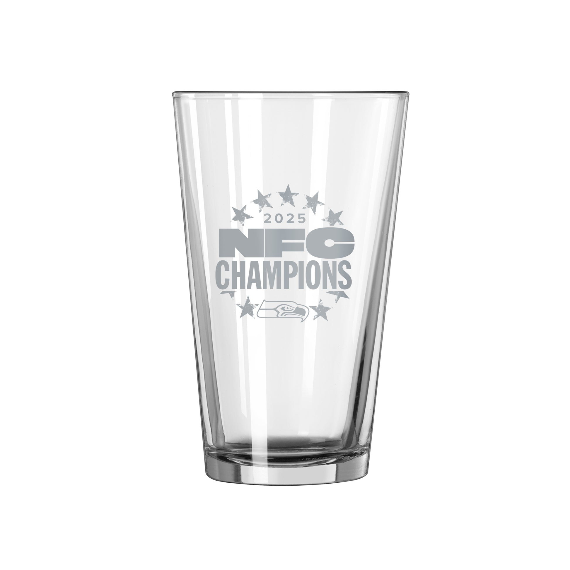 Seattle Seahawks 2026 NFC Champions 16oz Etch Pint Glass