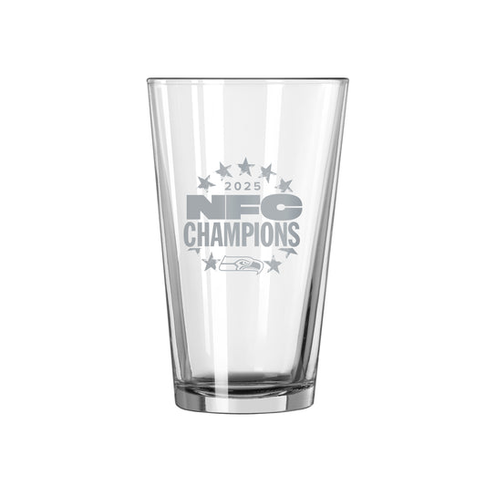 Seattle Seahawks 2026 NFC Champions 16oz Etch Pint Glass