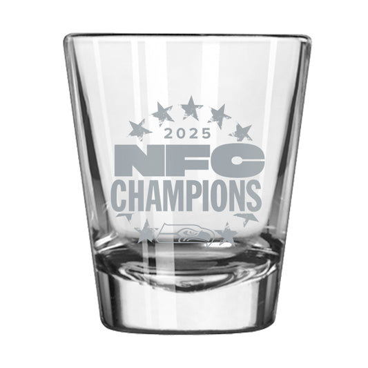 Seattle Seahawks 2026 NFC Champions 2oz Etch Shot Glass