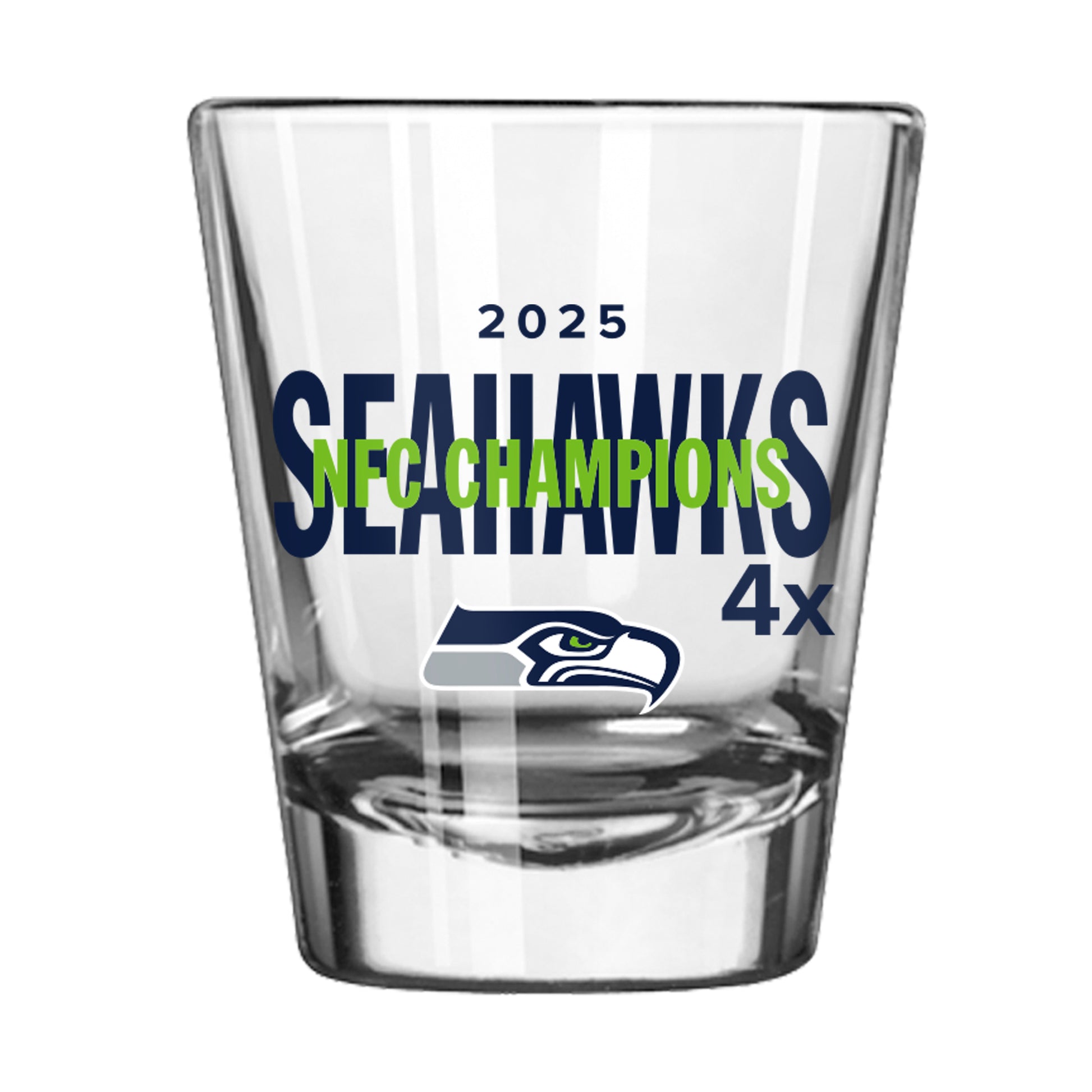 Seattle Seahawks 2026 NFC Champions 2oz Repeat Shot Glass