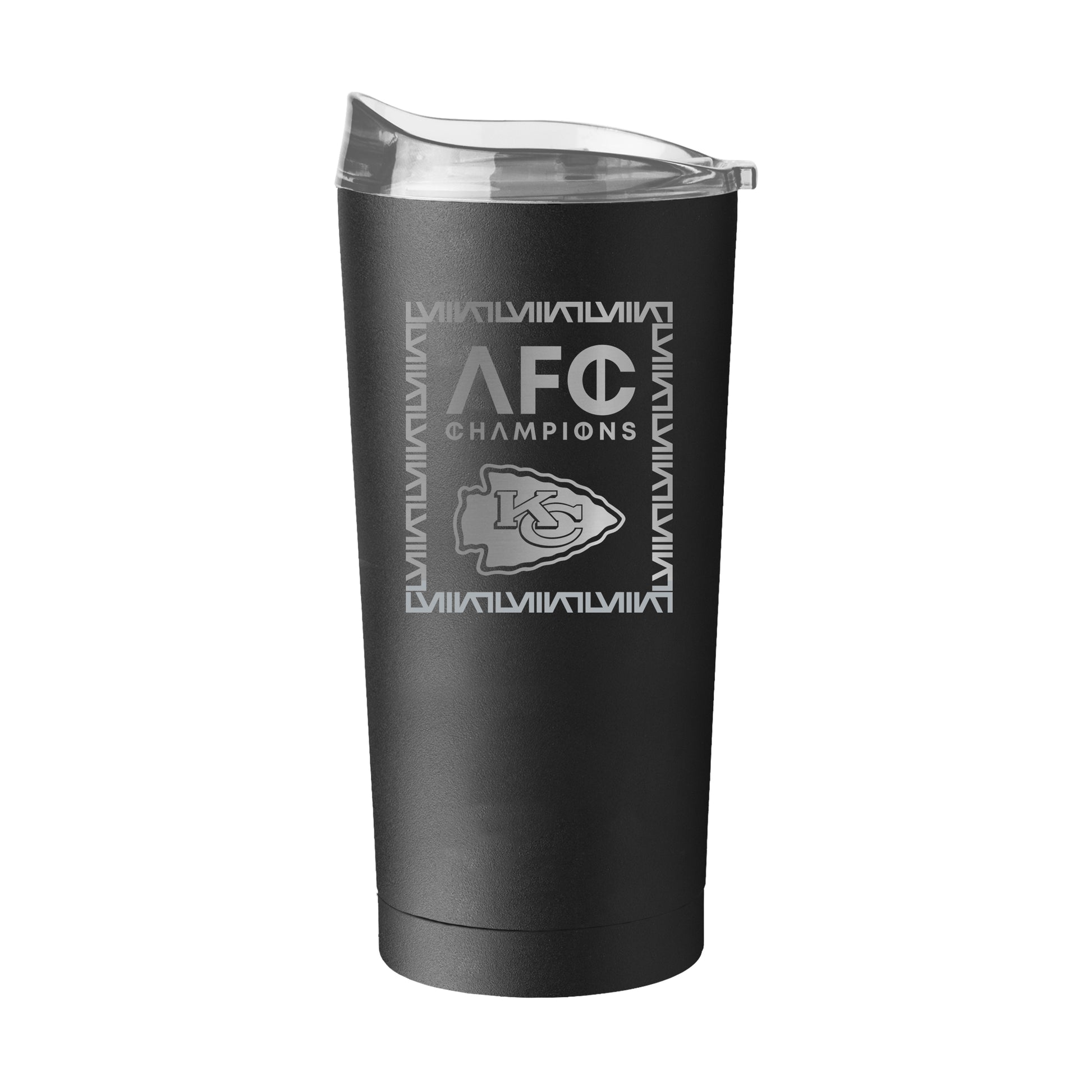 Kansas City Chiefs 20oz Conference Champs Etch Powder Coat Tumbler