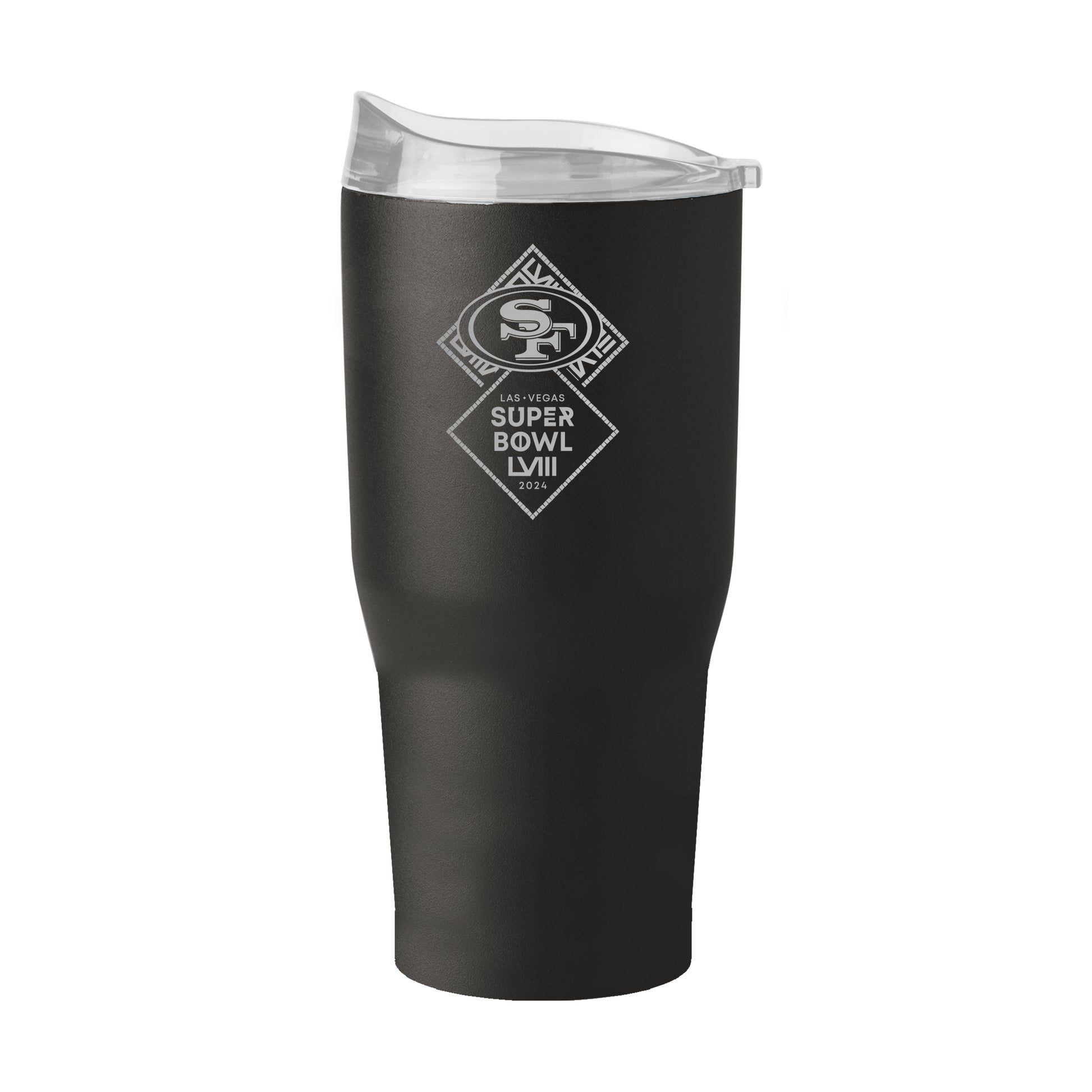 San Francisco 49ers 30oz SB 58 Bound Etch Powder Coat Tumbler