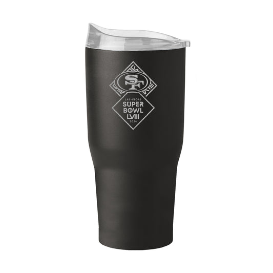 San Francisco 49ers 30oz SB 58 Bound Etch Powder Coat Tumbler