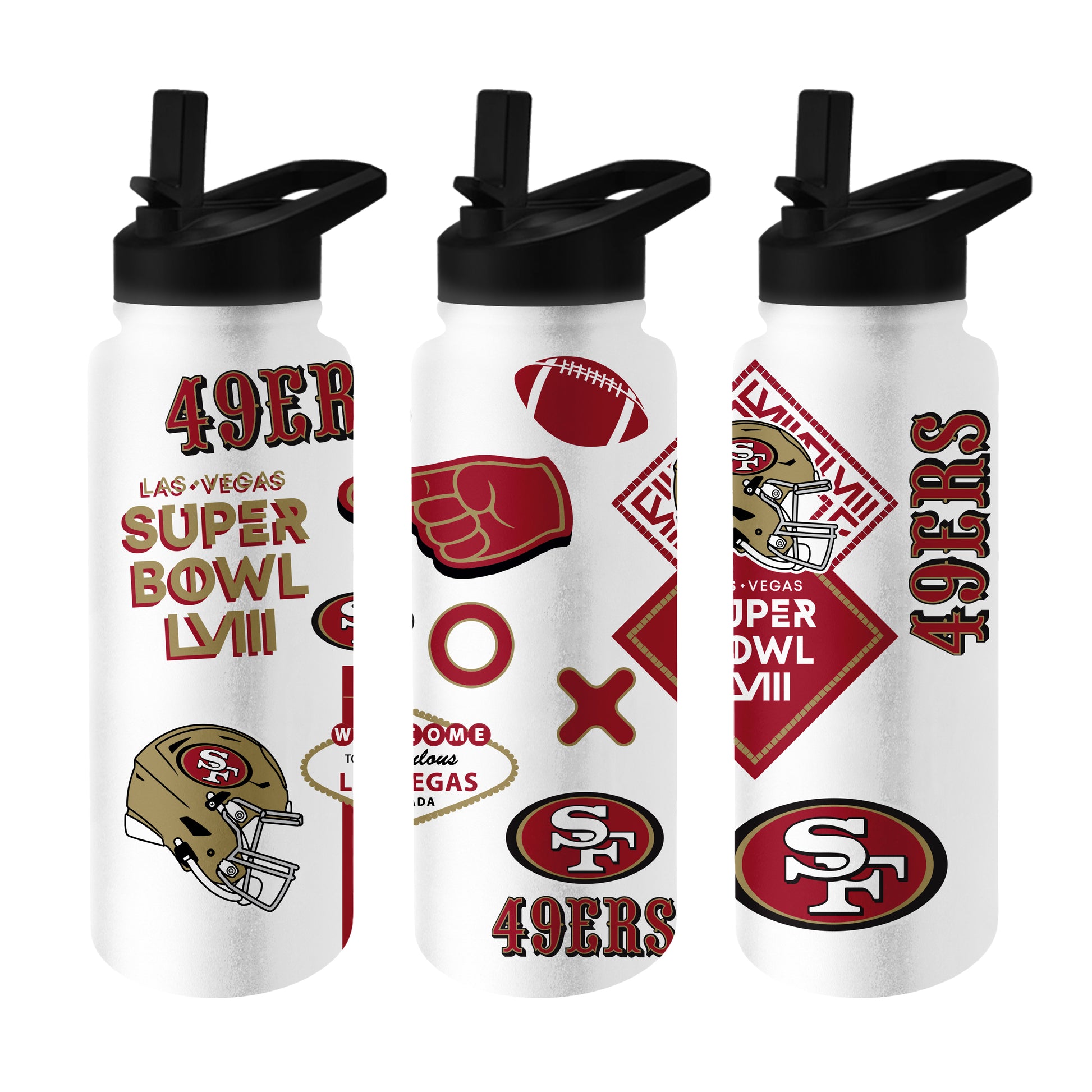 San Francisco 49ers 34oz SB 58 Bound Native Quencher Bottle