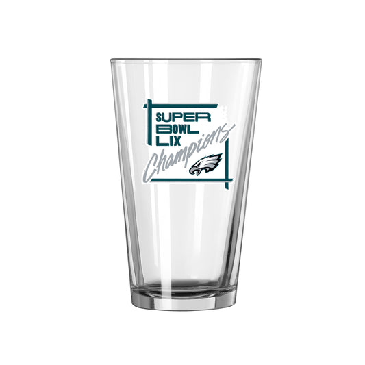 Philadelphia Eagles Anheuser-Busch + NFL Hot Market 16oz Pint Glass
